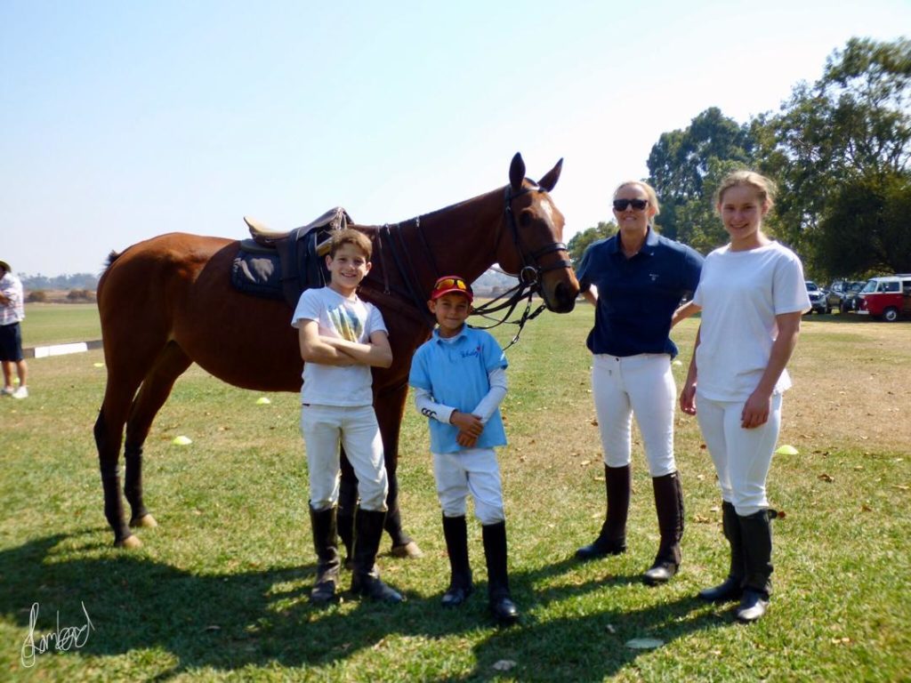 All age group socialization at a polo clinic. 