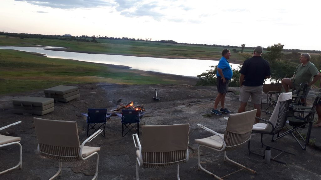 Dinner on the rock.