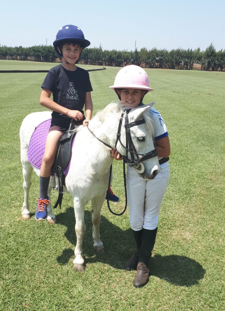 Kids loved riding a little pony at polo.