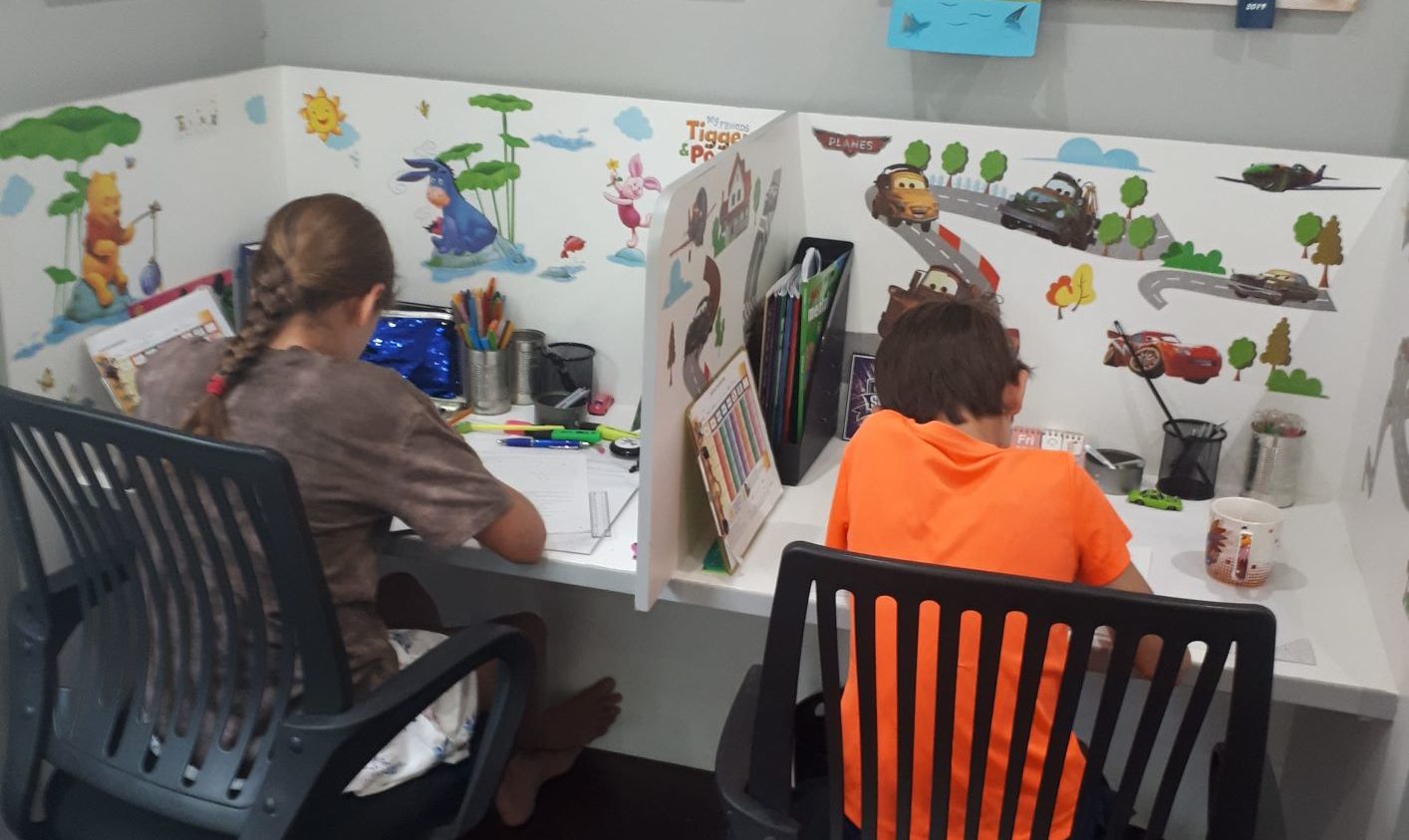 homeschool office.