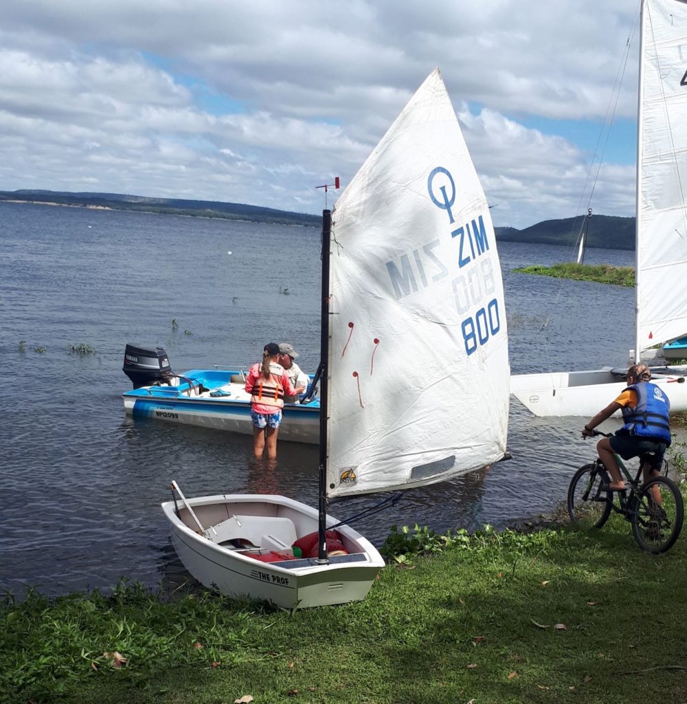 sailing boats, bicycles and speed boats. 