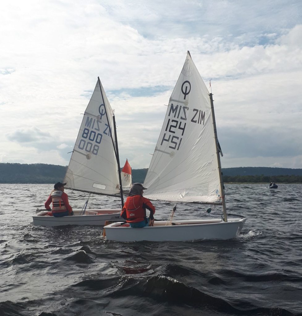 sailing away with firends. 