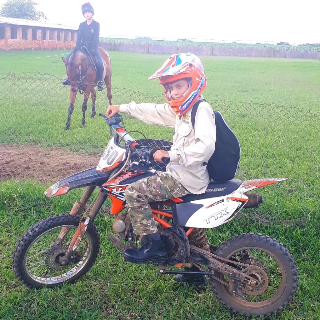 ponies and motorbikes.  