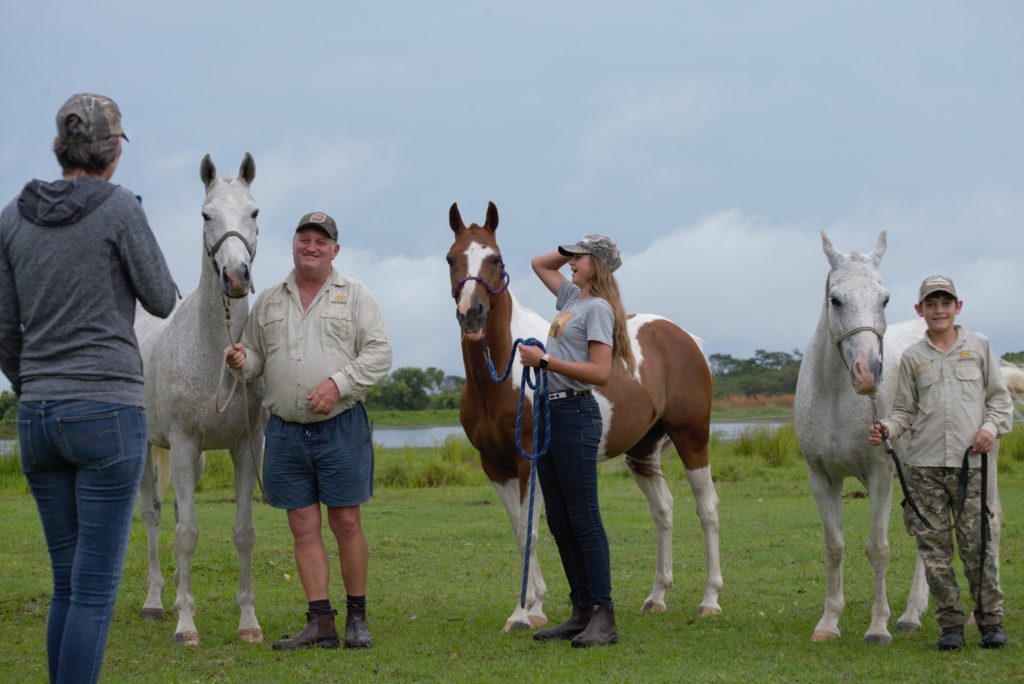 family and ponies