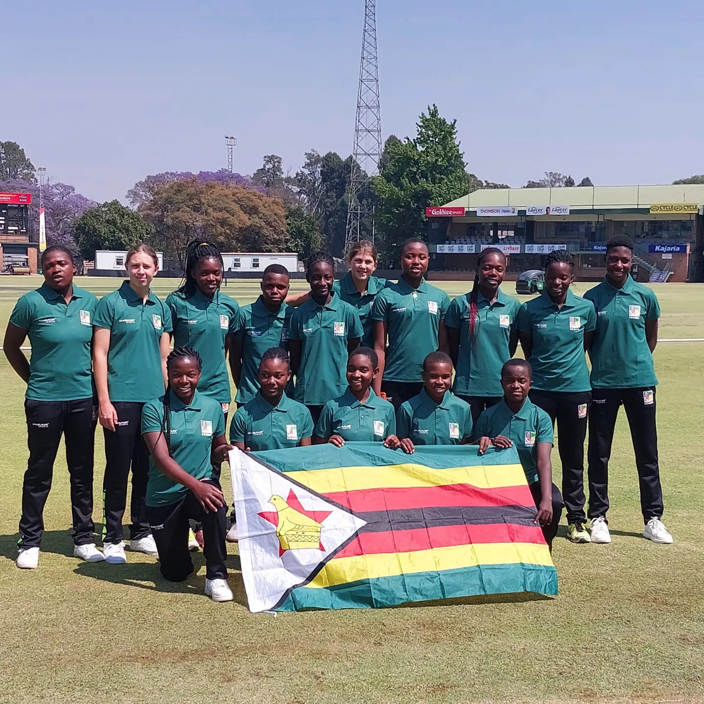 zim u19 women cricket team photo.