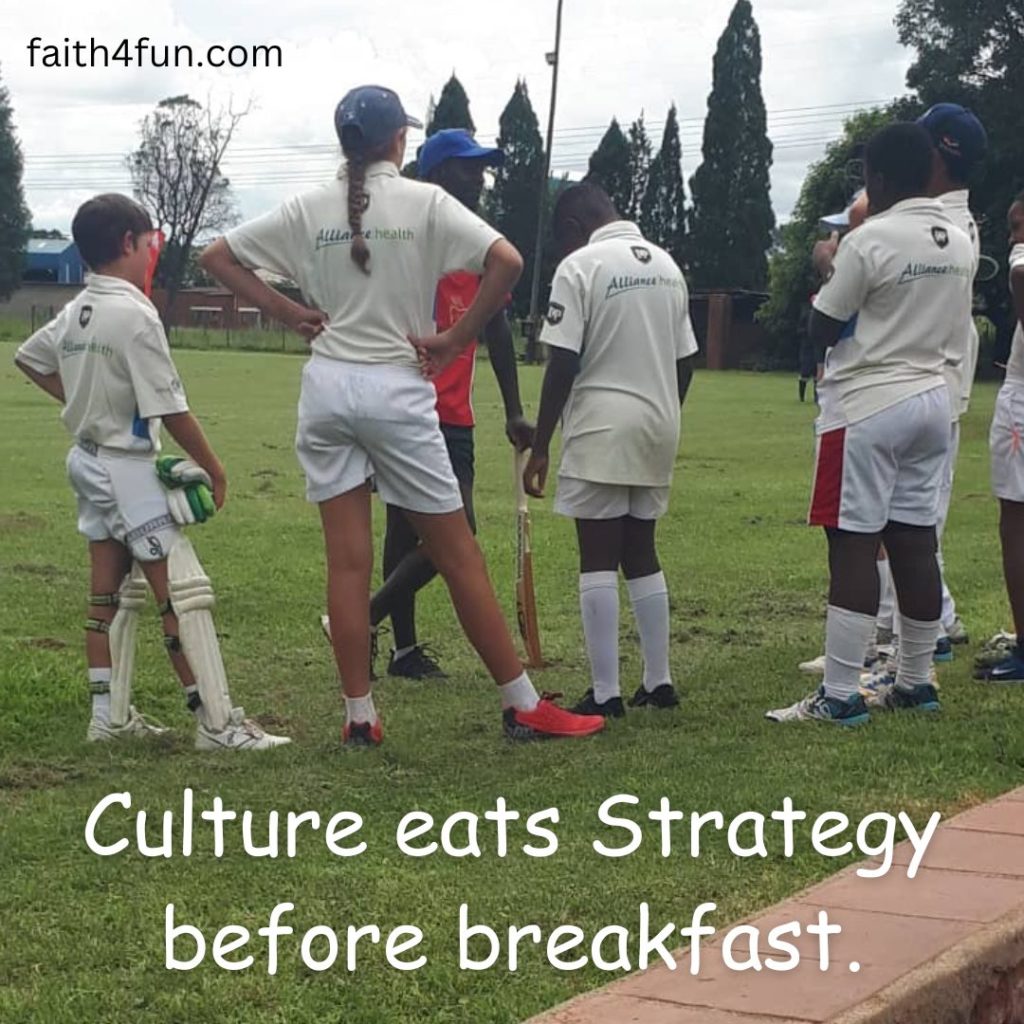 Our homeschooling culture. Culture eats strategy before breakfast.