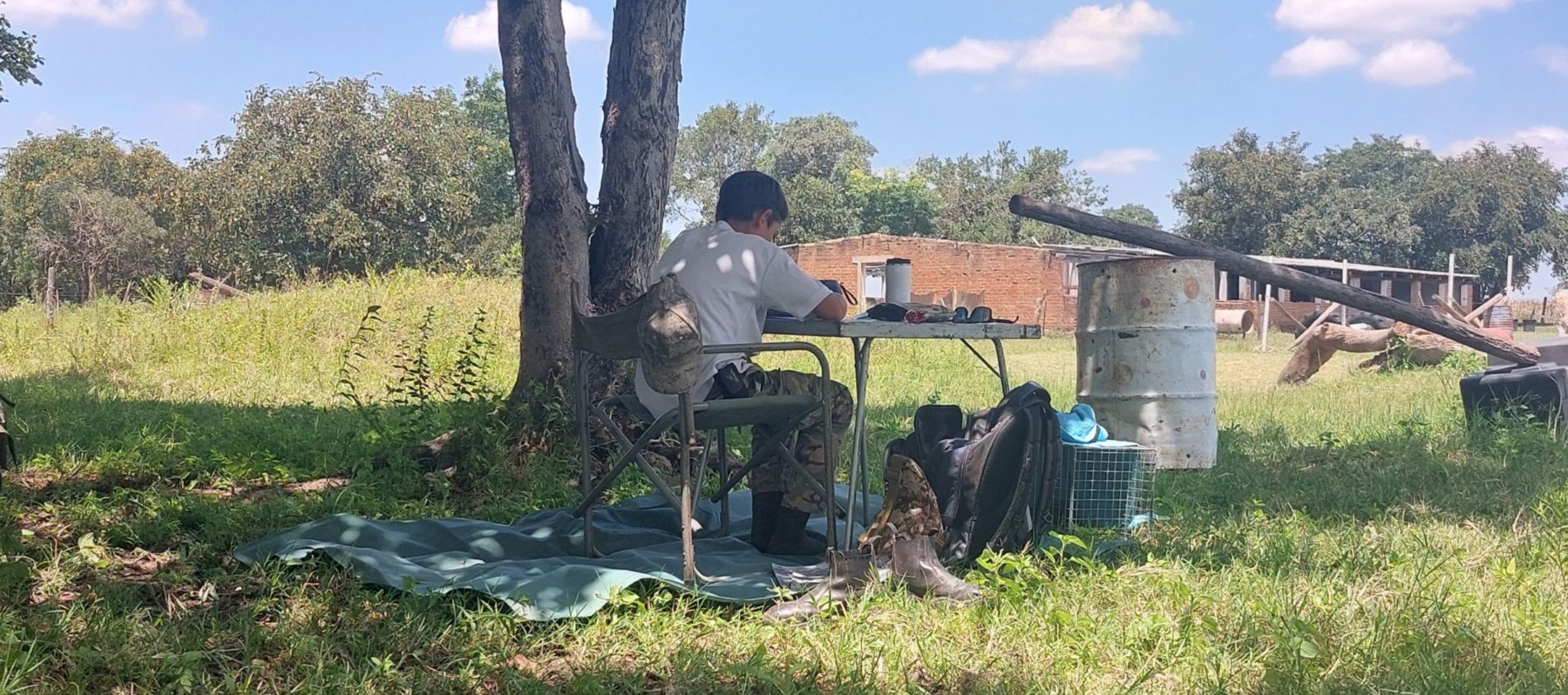 school outdoors