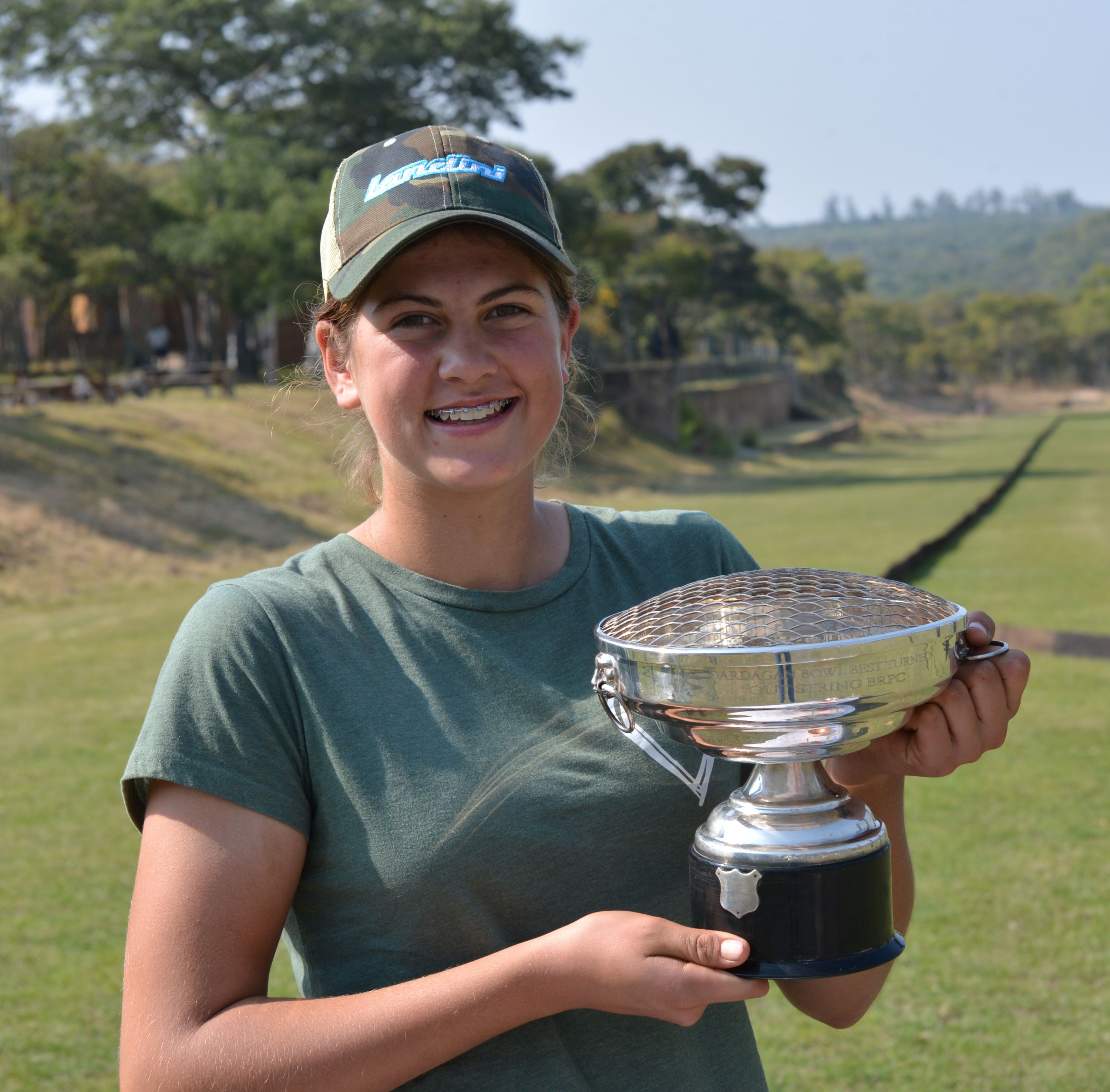 Paula Joy and her trophy