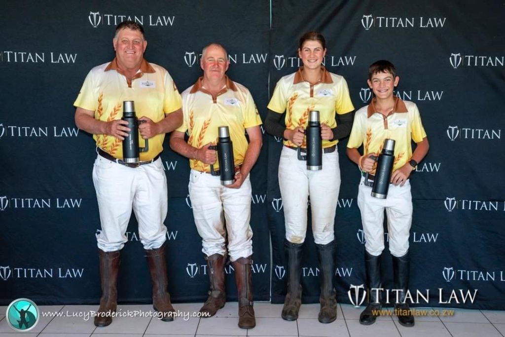 Our homeschooling adventures and activities Polo tournament winners. 