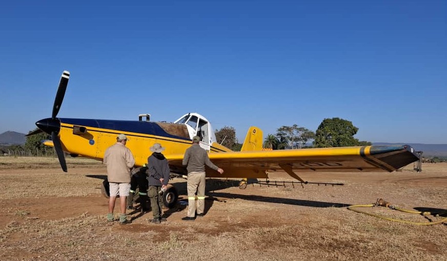 crop sprayer ready to spray